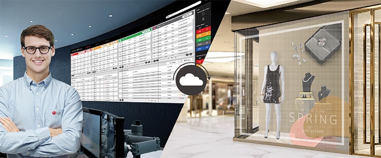 Mit dem optionalen ConnectedCare-Dienst können Sie den Status der Signage zentral überwachen.