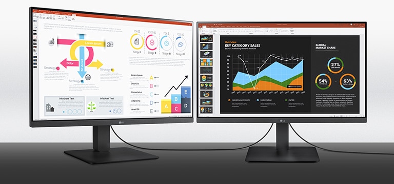 IPS-Monitor im Full HD mit großem Betrachtungswinkel.