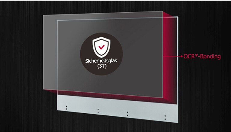 Bringen Sie das dünne und völlig transparente gehärtete Glas auf dem Bildschirm an, um den Produktschutz und die Sicherheit der Nutzer zu maximieren.