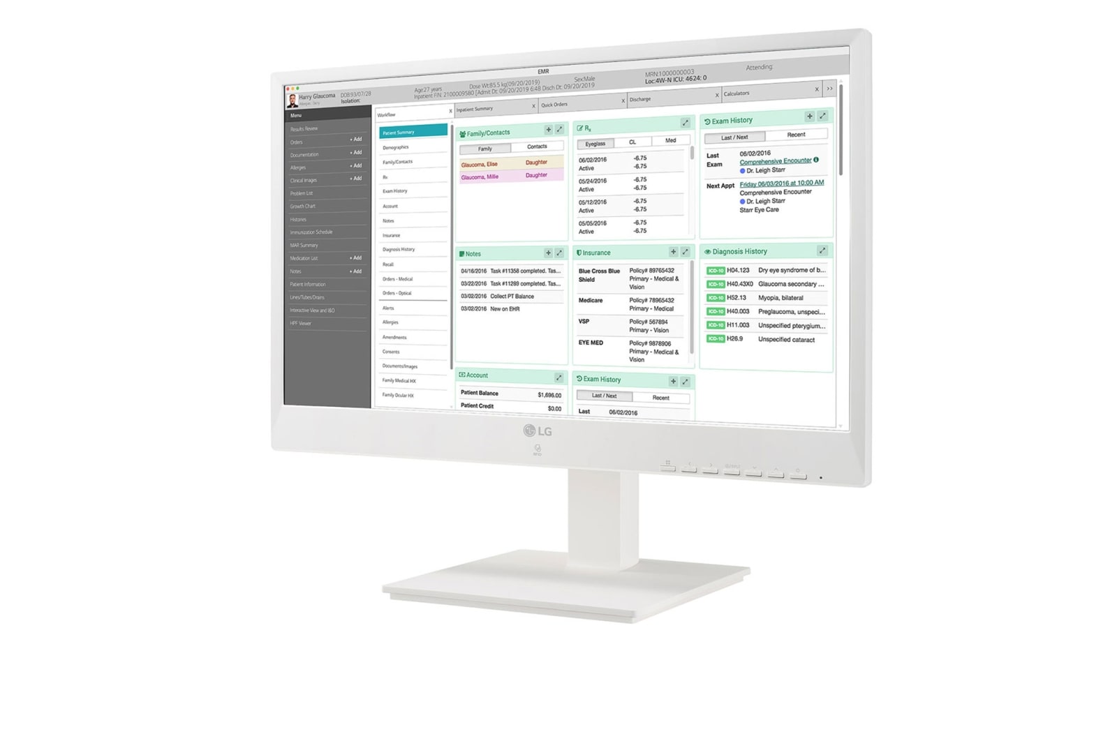 LG 23,8 Zoll Full HD All-in-One Thin Client für das Gesundheitswesen , 24CN670W-AC