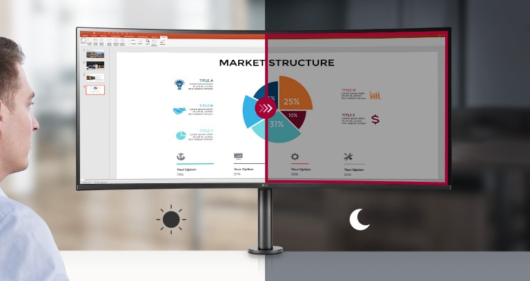 Der Umgebungslichtsensor reagiert auf Licht, wodurch Bildschirminhalte in hellen Umgebungen heller und in dunkleren Umgebungen dunkler dargestellt werden