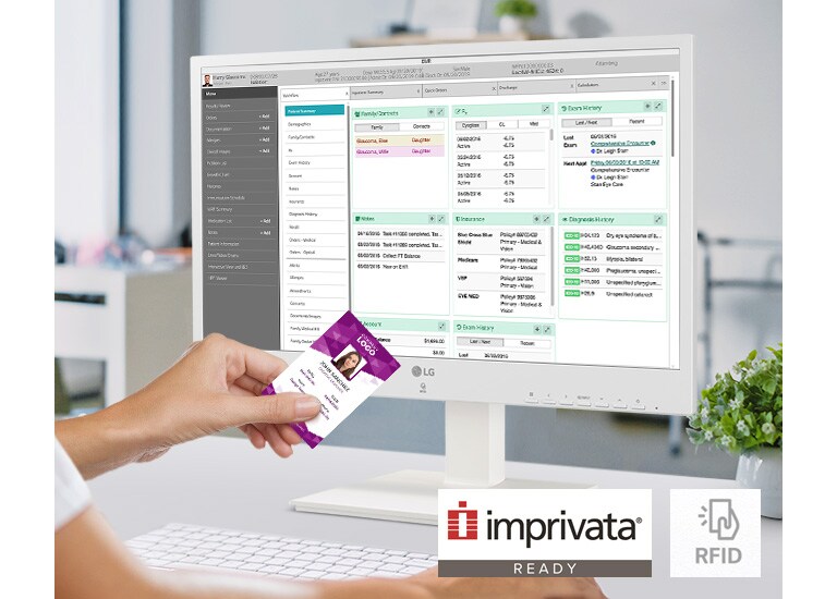 Dualband-RFID, mit dem mehrere Personen das Gerät als personalisierten Thin Client verwenden können, der mit imprivata® READY kompatibel ist