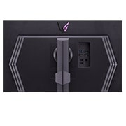 Seitenansicht des höhenverstellbaren Ständers mit eingeschalteter Beleuchtung