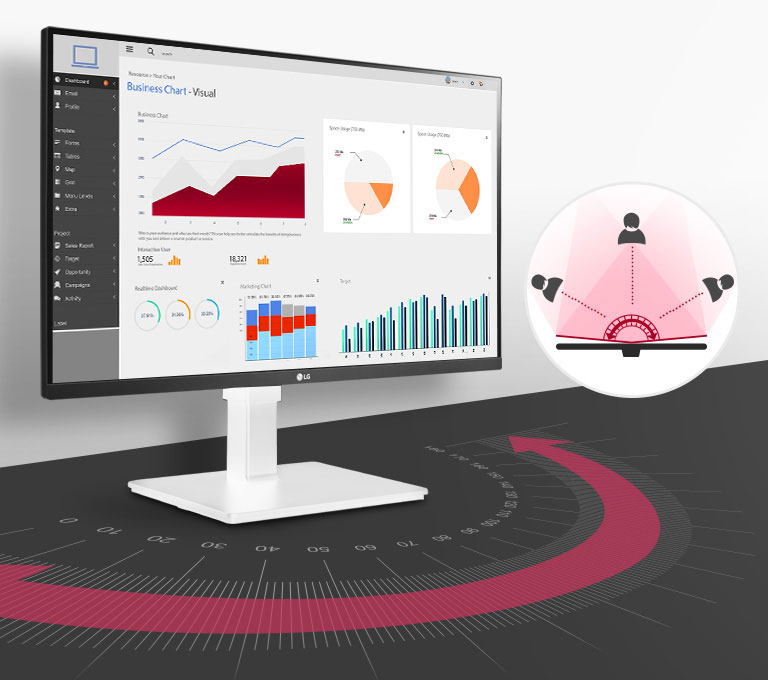 LG UHD 4K-Display mit außergewöhnlicher Klarheit, Detailgenauigkeit und Leistung für verschiedene Inhalte