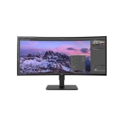 LG 35 Zoll Curved UltraWide™Monitor mit QHD-Auflösung und HDR10, 35BN77CP-B