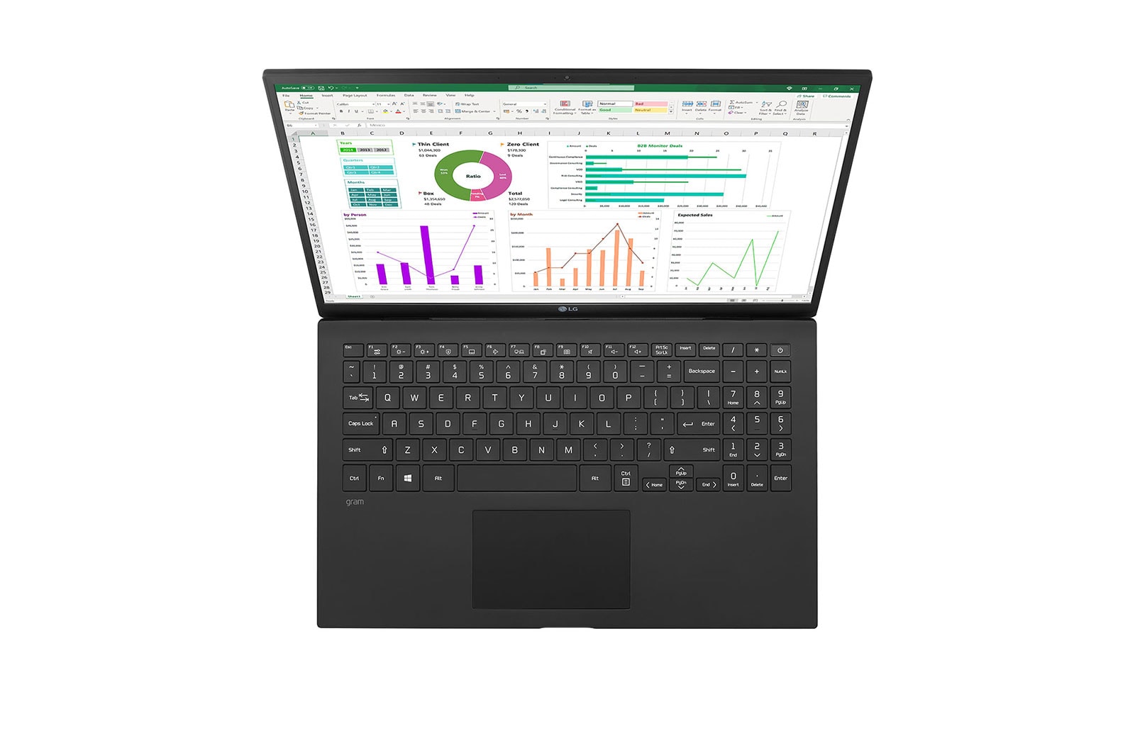 LG 15,6" Mobiler Thin Client mit Intel® Core™ i3 der 11. Gen., 80-Wh-Akku und IPS, 15ZT90P-G.AX32G