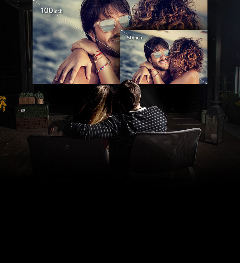 Genießen Sie Kinogefühl mit 100 Zoll1