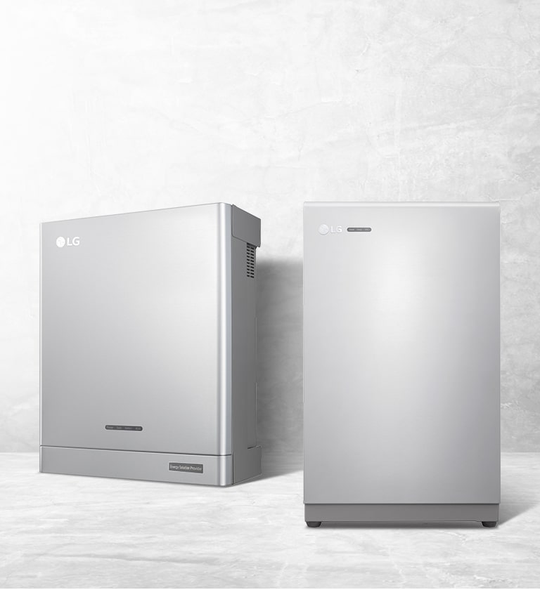 LG Energiespeichersystem in Edelstahloptik