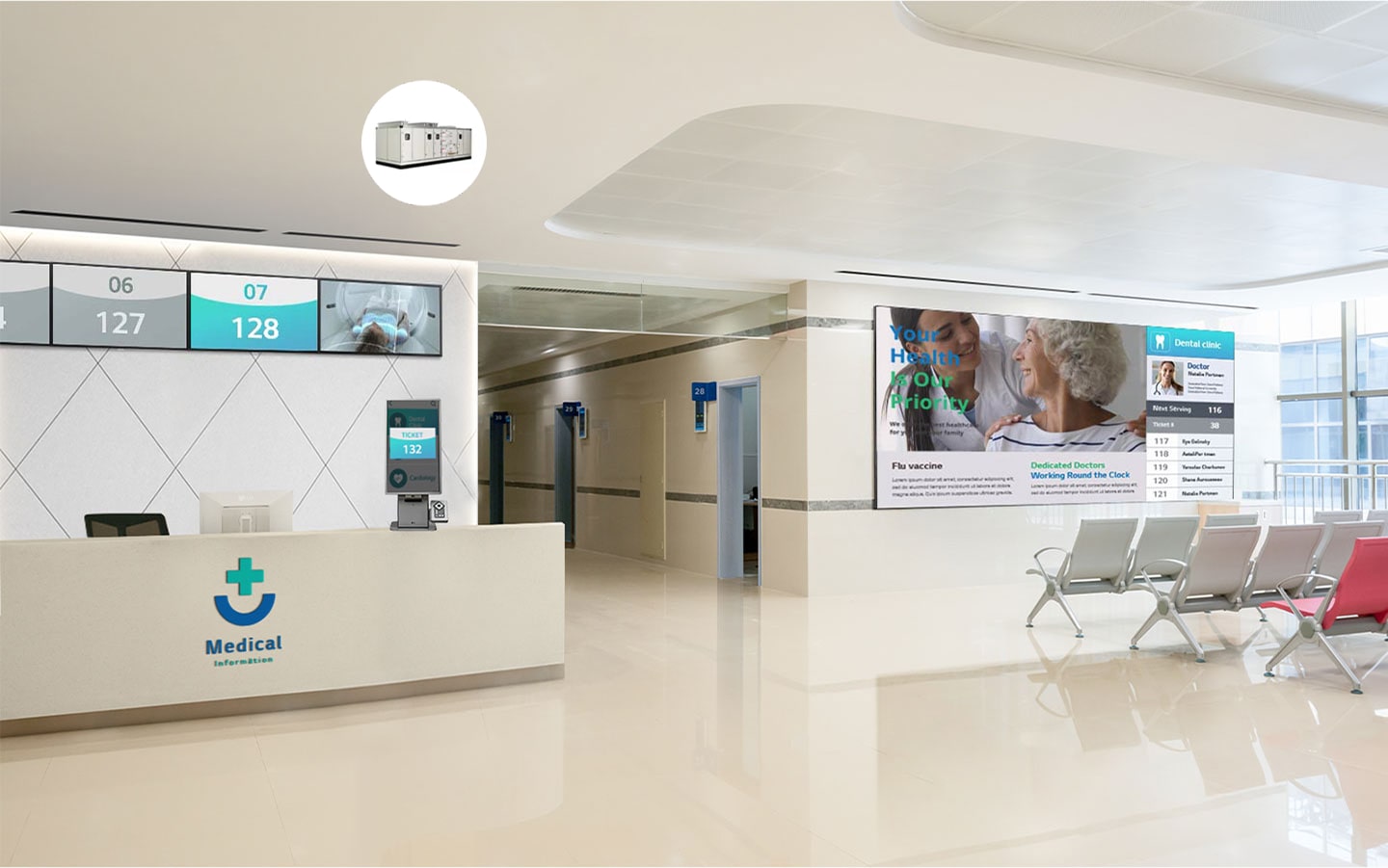 hall de l’hôpital