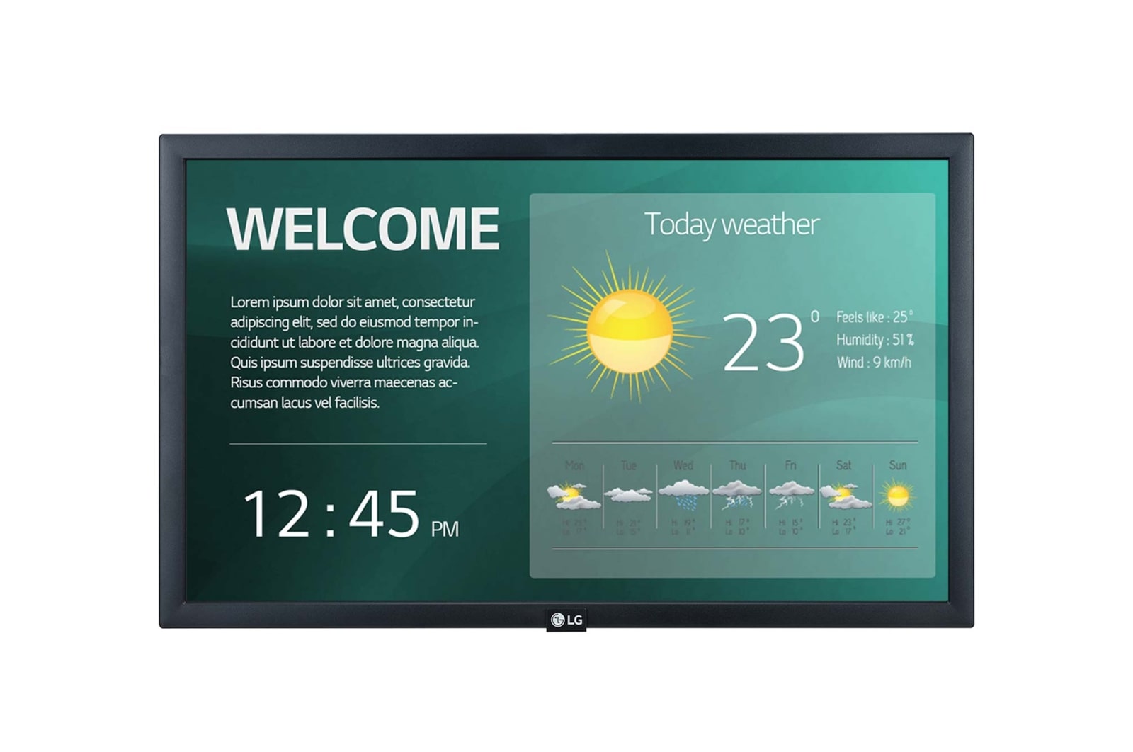 LG Affichage Standard Signage 22'', LG 22SM3G-B