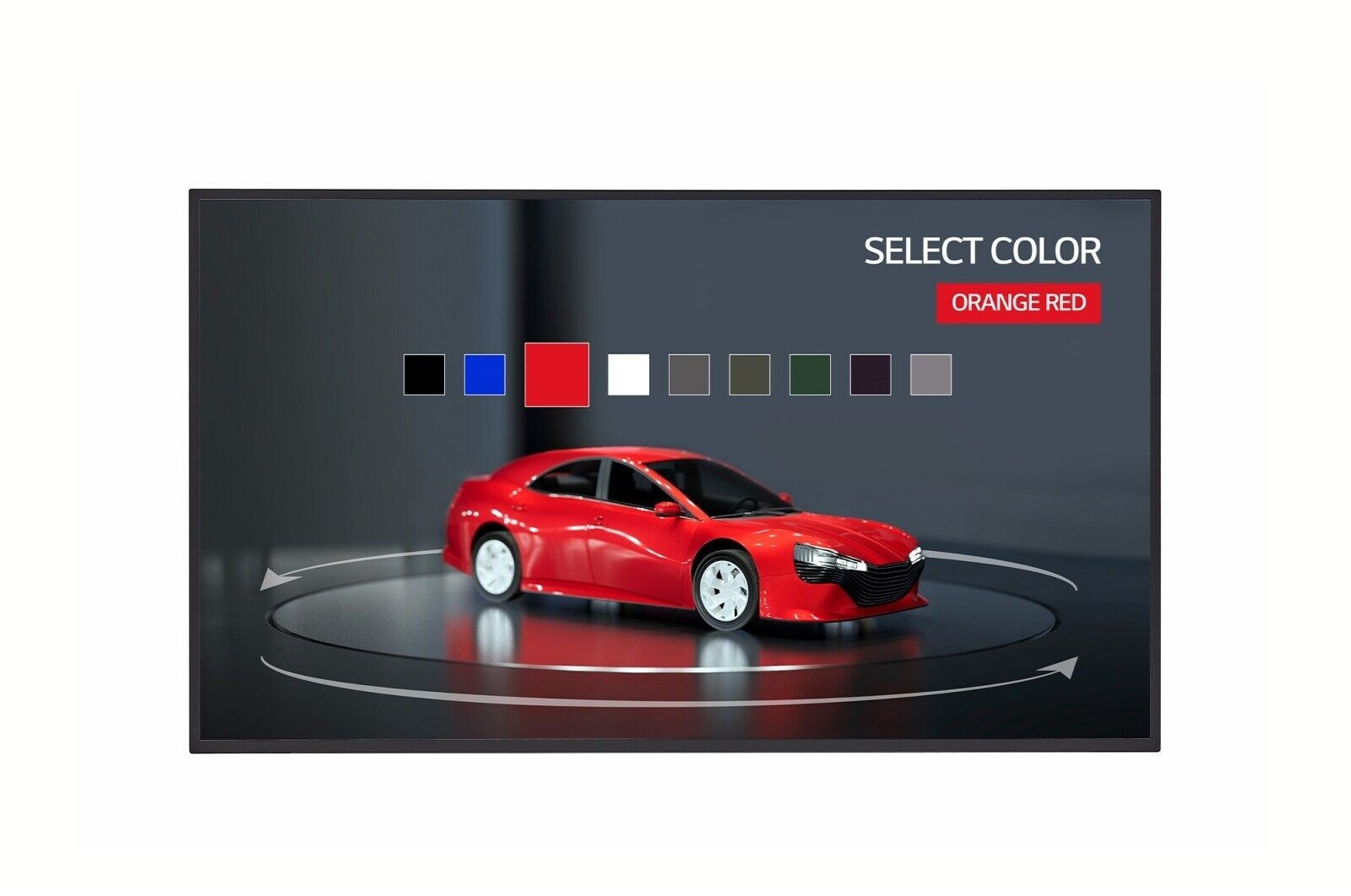 Vue avant de 43" 500 nits UHD In-Cell Touch Open Frame LG 43TNF5J-B