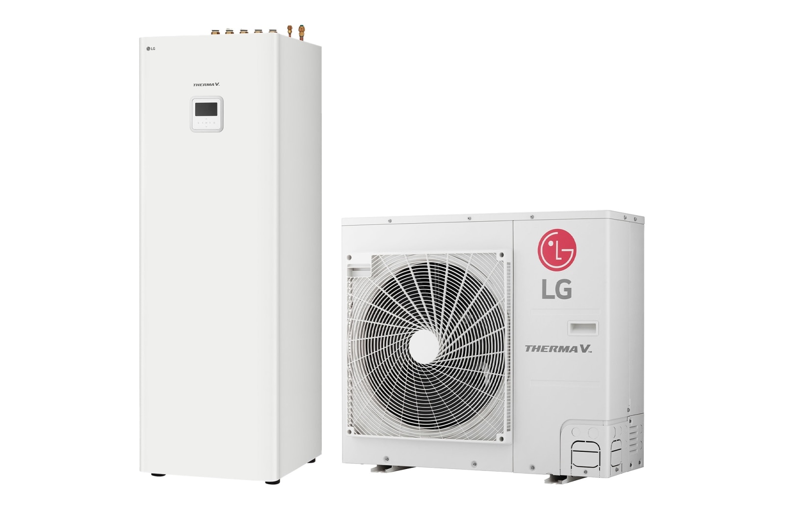 Vue avant de R32 Split 5/7/9 kW IWT, 1Ø, 5 kW HN0913T NK0 + HU051MR U44