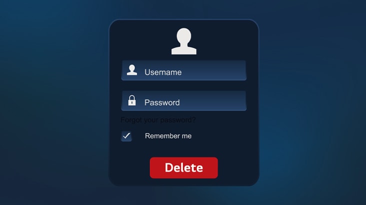Il s’agit d’une image abstraite représentant l’écran de connexion, indiquant que l’utilisateur a été automatiquement déconnecté.