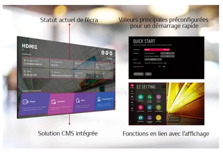 Structure de menu intuitive