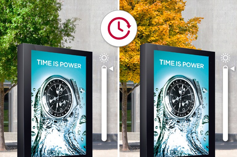 The 86XE3FS does not change the panel’s brightness over time.