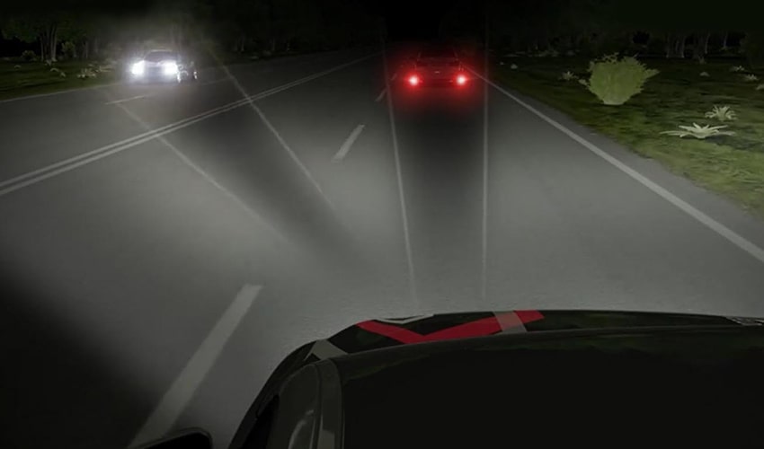 The ADAS front camera informs you about the traffic outside image