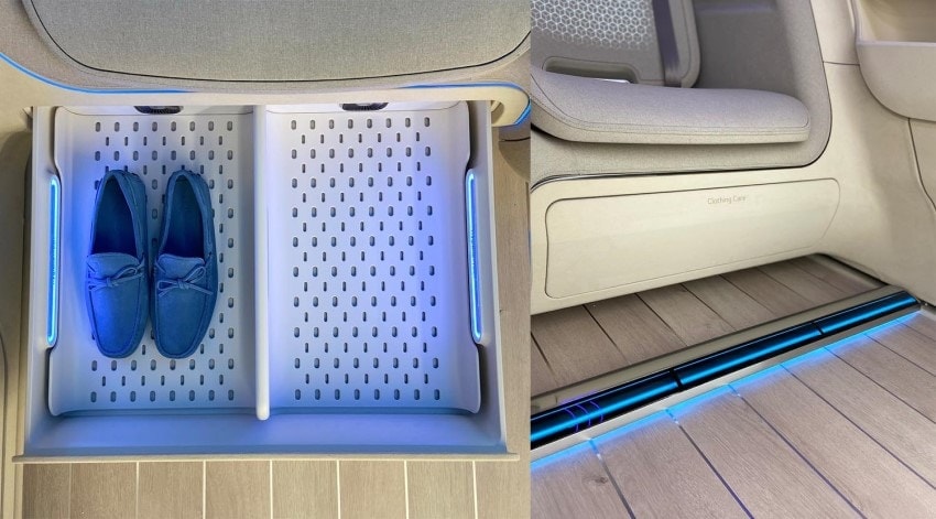 Shoe device inside the cabin and Floor Bot for cleaning the floor image