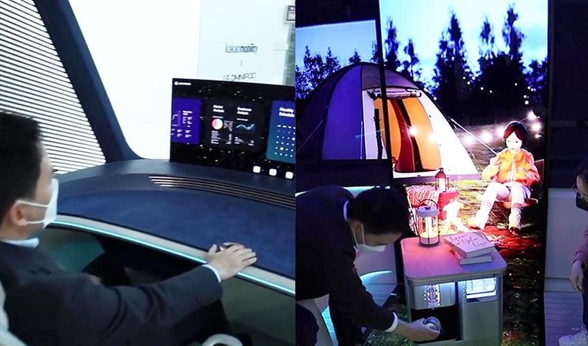 LG Omnipod showcasing personalized in-vehicle space