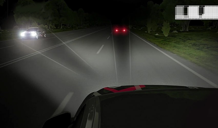 ADAS Front camera that shows the traffic condition