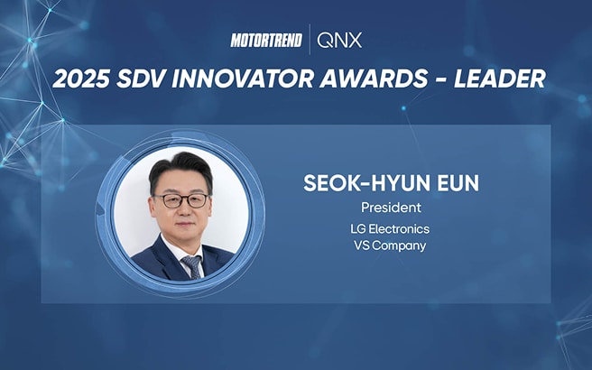 LG Vehicle Solution Company President Wins 2025 MotorTrend SDV Innovator Award