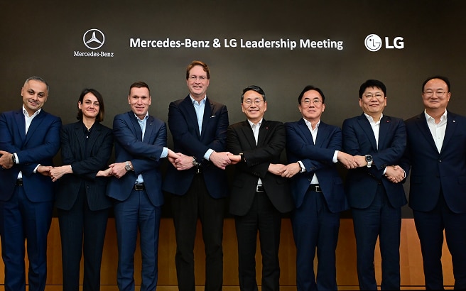 LG and Mercedes-Benz Discusses Expanding "One LG Solution" Collaboration