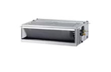 LG Single Split concealed duct unit. Compact installation option for seamless interior integration.