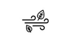 Clean fresh air ventilation icon highlighting LG ERV fresh air intake system