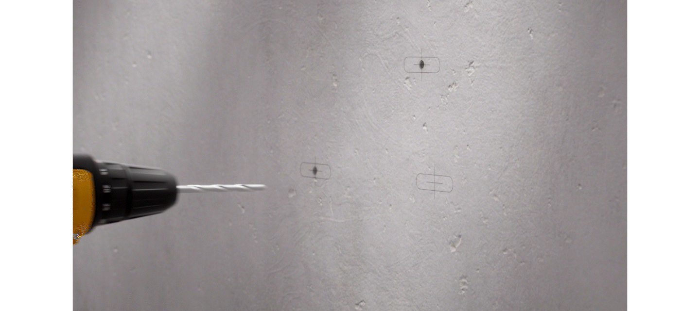 A short clip demonstrating how to drill holes for anchoring before mounting LG Therma V Hydro Unit.