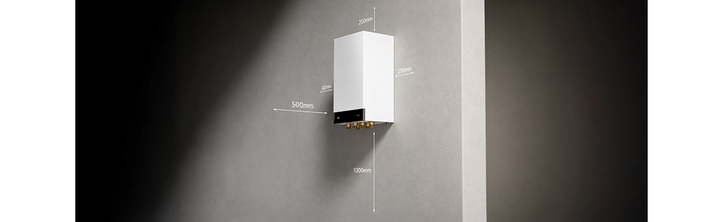 A rendering image shows a concise configuration image of LG Therma V Hydro Unit.