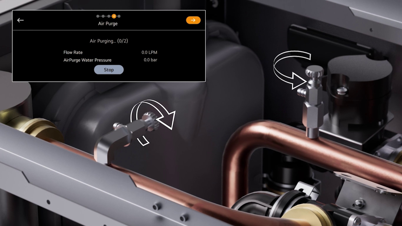 A short clip demonstrating manual and automatic air purging process of Therma V Combi Unit.