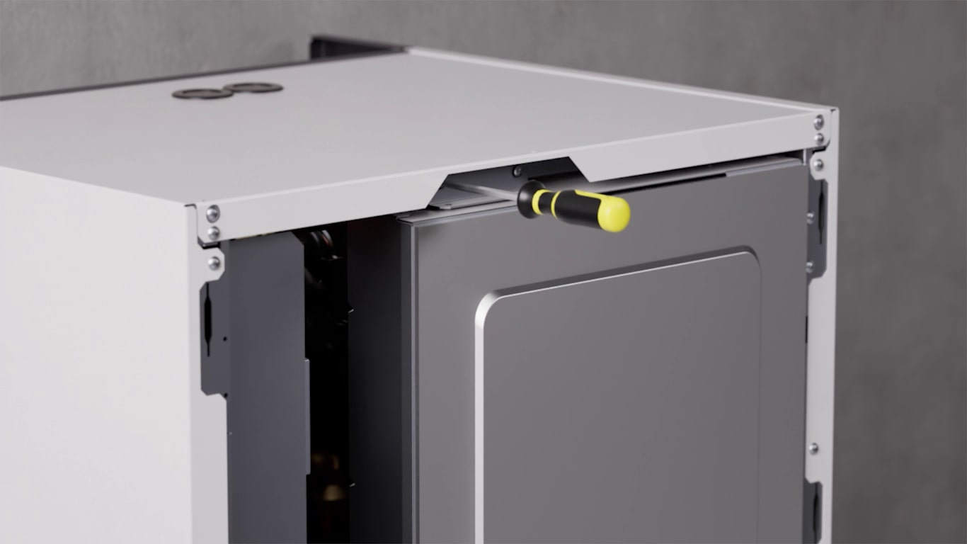 A short clip demonstrating how to remove inner panels of Therma V Combi Unit for interal component access