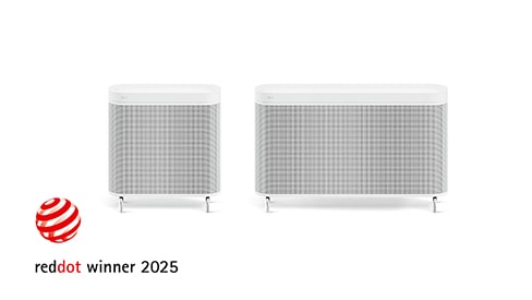 LG WallFit with Red Dot Award 2025 logo