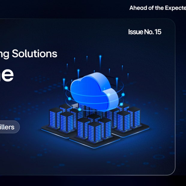 An LG poster titled "Cooling the AI Boom" with graphics of data servers, a cloud icon, and cooling solution hashtags.