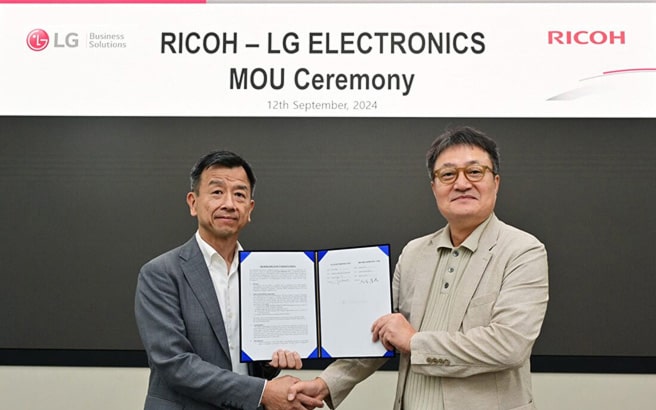 LG Partners With Ricoh to Drive Digital Transformation for B2B Customers