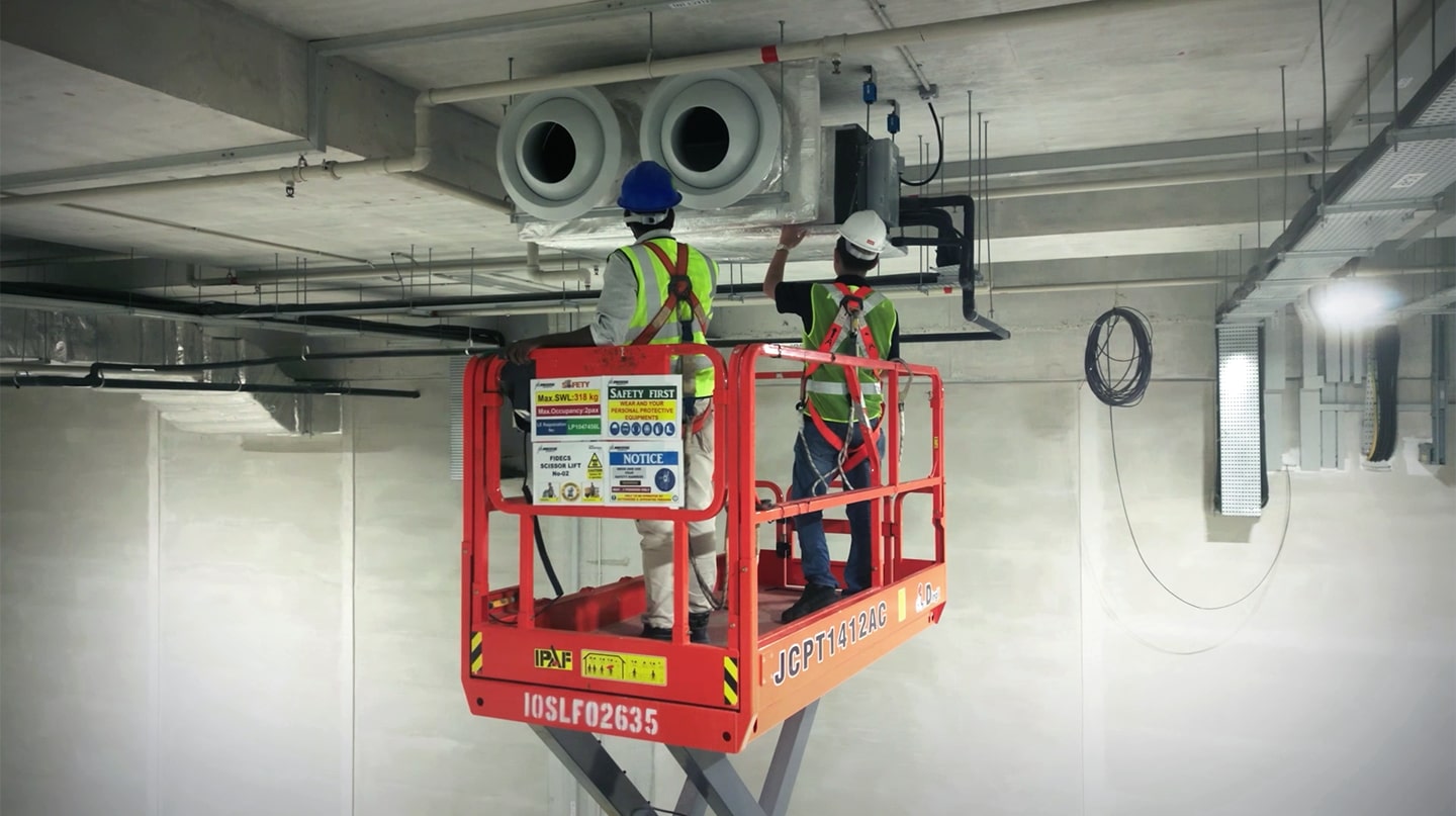 36 Tuas Road Singapore Logistics Center ERV Installation