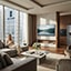 Luxury living room at The Sharp by POSCO E&C, featuring LG ThinQ ON deployed across over 10,000 households in Korea.