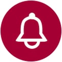 LG Notification icon representing real-time alerts and error detection for smart laundry operations.