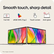 LG gram 15” | Lightweight AMD Ryzen AI Processor Laptop | Windows 11 Pro, gram Hybrid AI, Copilot+ PC, LG gram Link, FHD Anti-glare IPS touchscreen display, 15Z80T