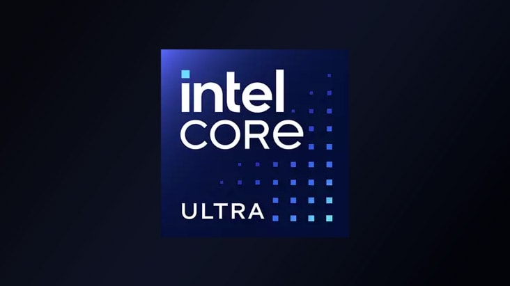 Intel Core Ultra logo.
