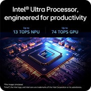 LG gram 17" | Lightweight Intel® Core™ Ultra Processor Laptop | Windows 11 Pro, gram Hybrid AI, Copiliot, LG gram Link, WQXGA 16:10 Anti-glare IPS touchscreen, 17Z90T