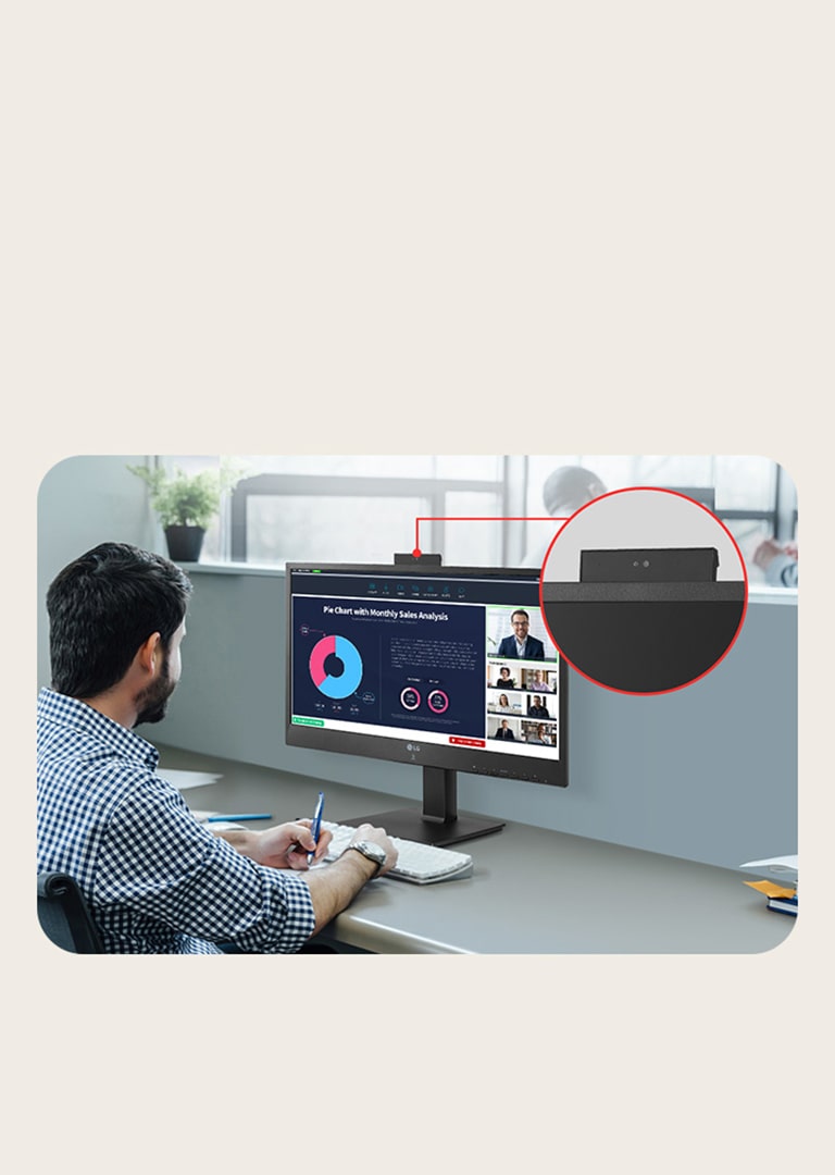 Push-pull type Full HD webcam.