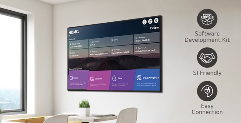 A number of tasks can be done at the same time with the intuitive GUI.