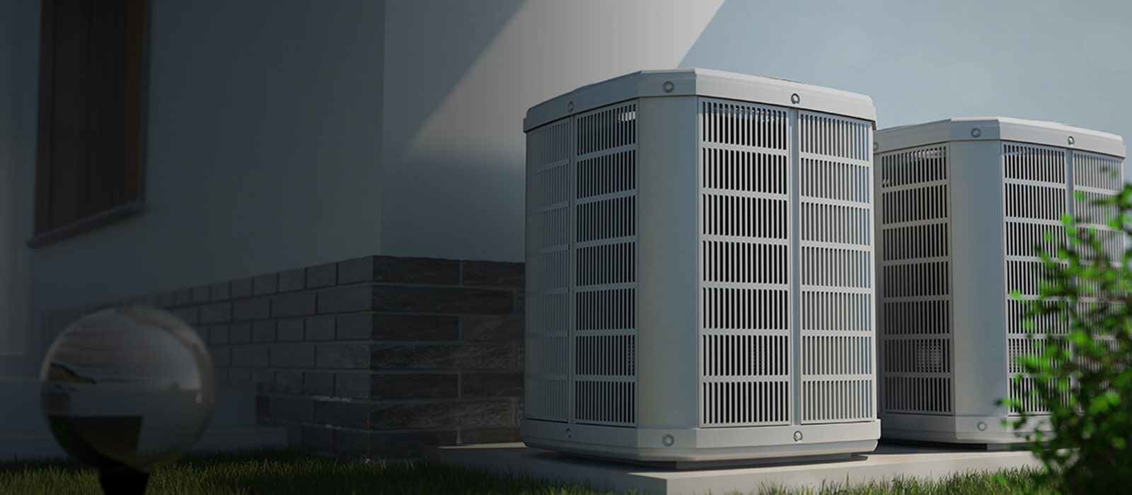 A dark image of two AWHPs