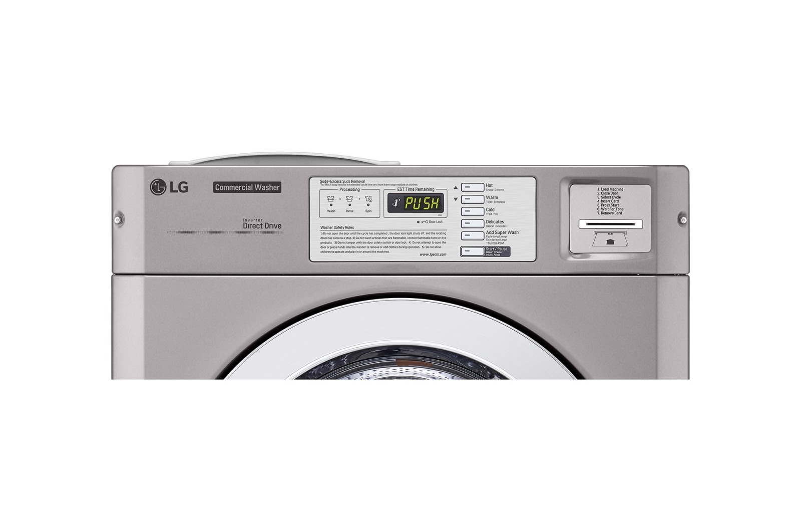 LG 5.2 cu.ft Ultra Capacity Front load Washer, TITAN WASHER