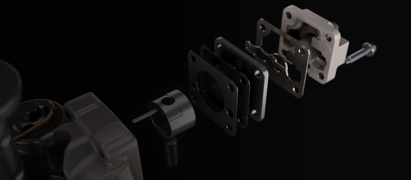 The Parts of a Reciprocating Compressor with Texts