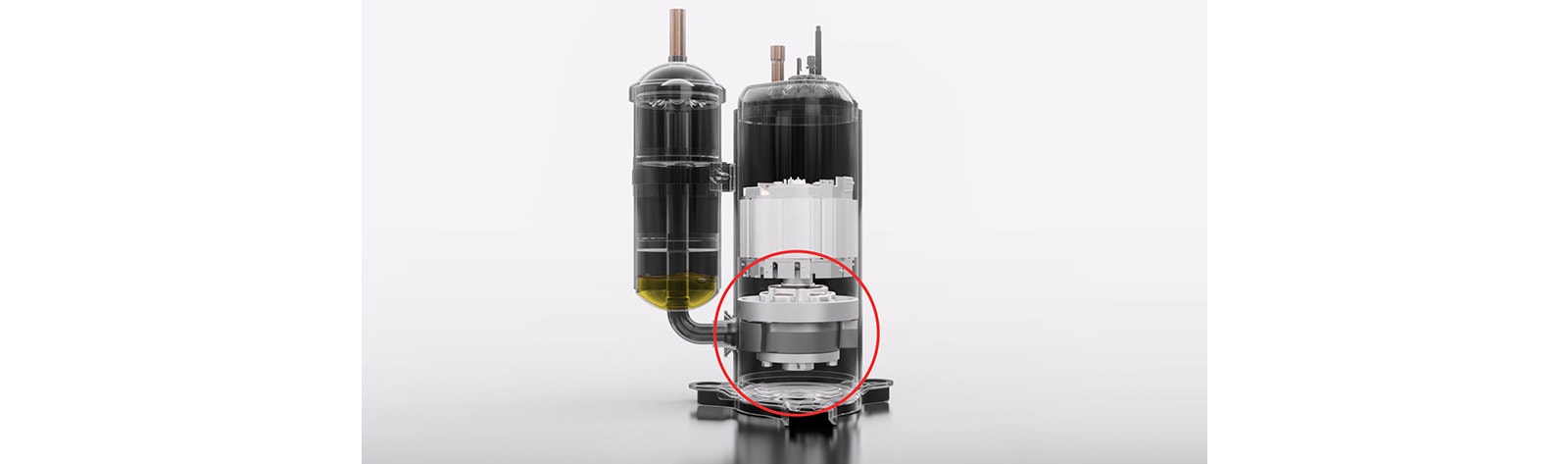 oil is accumulated in the accumulator