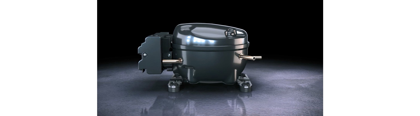 LG's reciprocating compressor is showcased.