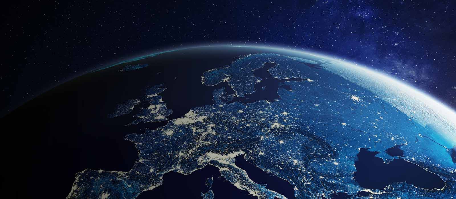 A view of the Earth's surface from space