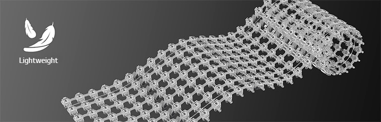 One side of the lightweight mesh GMBD is rolled.