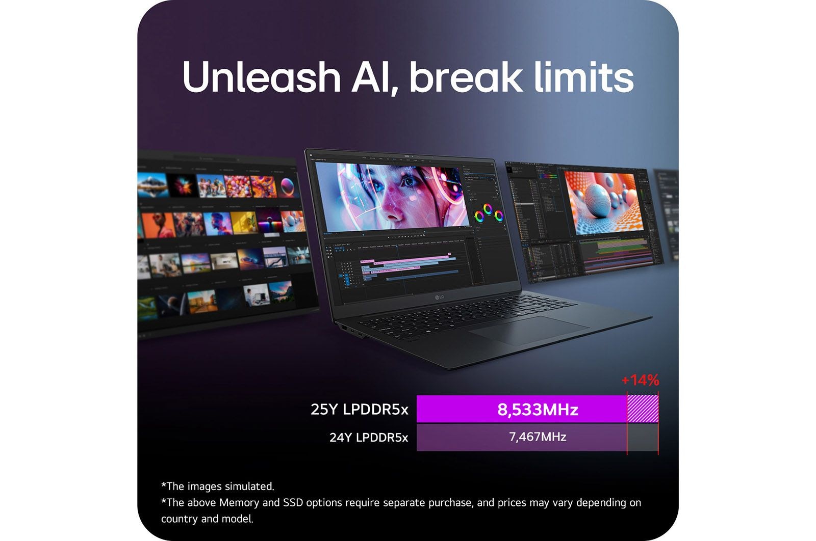 LG gram Pro 16” | Lightweight 32GB RAM Intel® Core™ Ultra Processor Laptop | Windows 11 Pro, gram Hybrid AI, Copilot+ PC, LG gram Link, 16:10 IPS display, 16Z90TS